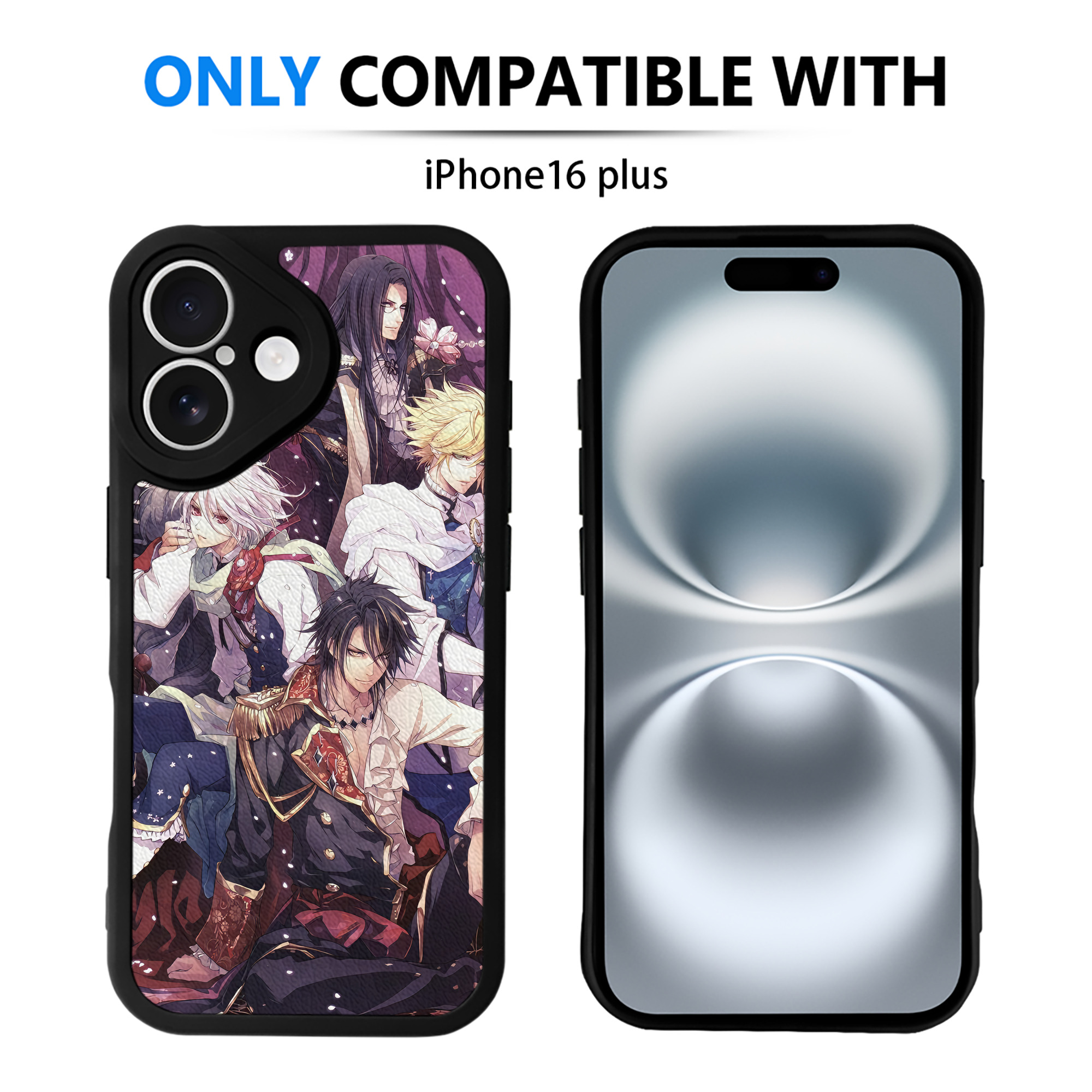 （画像用） 刀剣乱舞 Touken Ranbu 【iPhone 16シリーズ対応】シリコンスマホケース（レザー調） 材質：シリコン